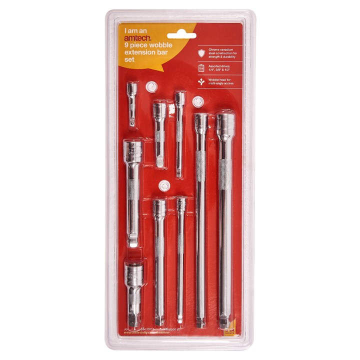 Amtech 9 Piece wobble extension set I4257