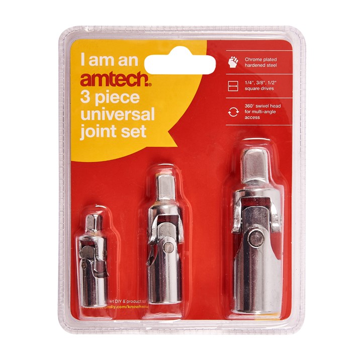 Amtech 3 Piece universal joint set I6350