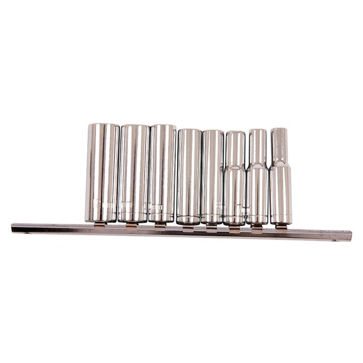 Amtech 9 Piece 1/4” metric deep socket set I6400