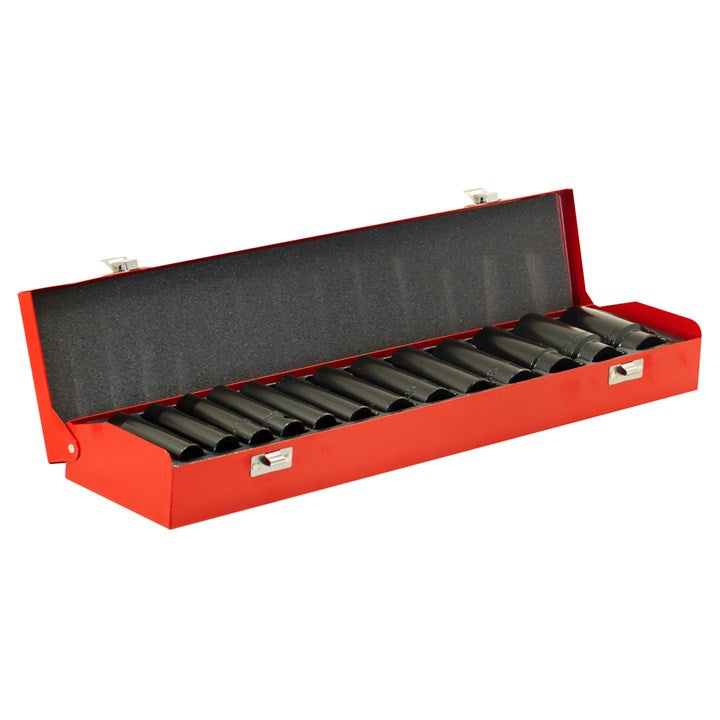 Amtech 13 Piece 1/2'' square drive deep impact socket set I7405