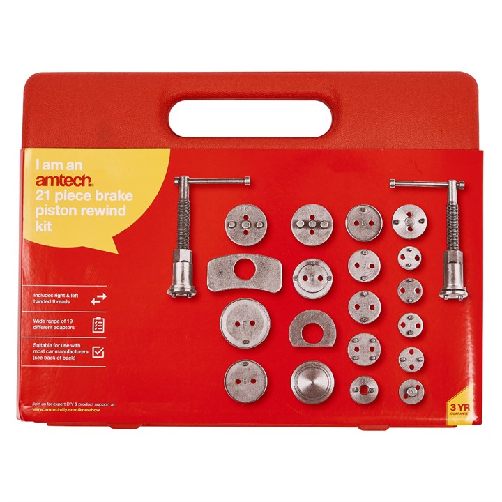 Amtech 21 Piece brake piston rewind kit I8030
