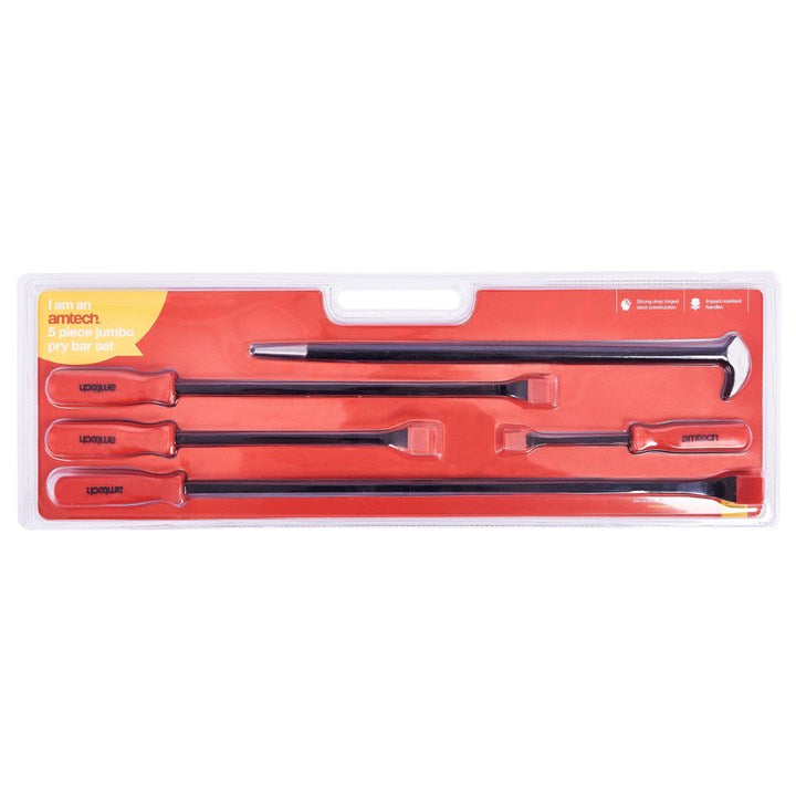 Amtech 5 Piece jumbo pry bar set I9315