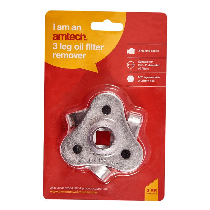 Amtech 3 Leg oil filter remover J1100