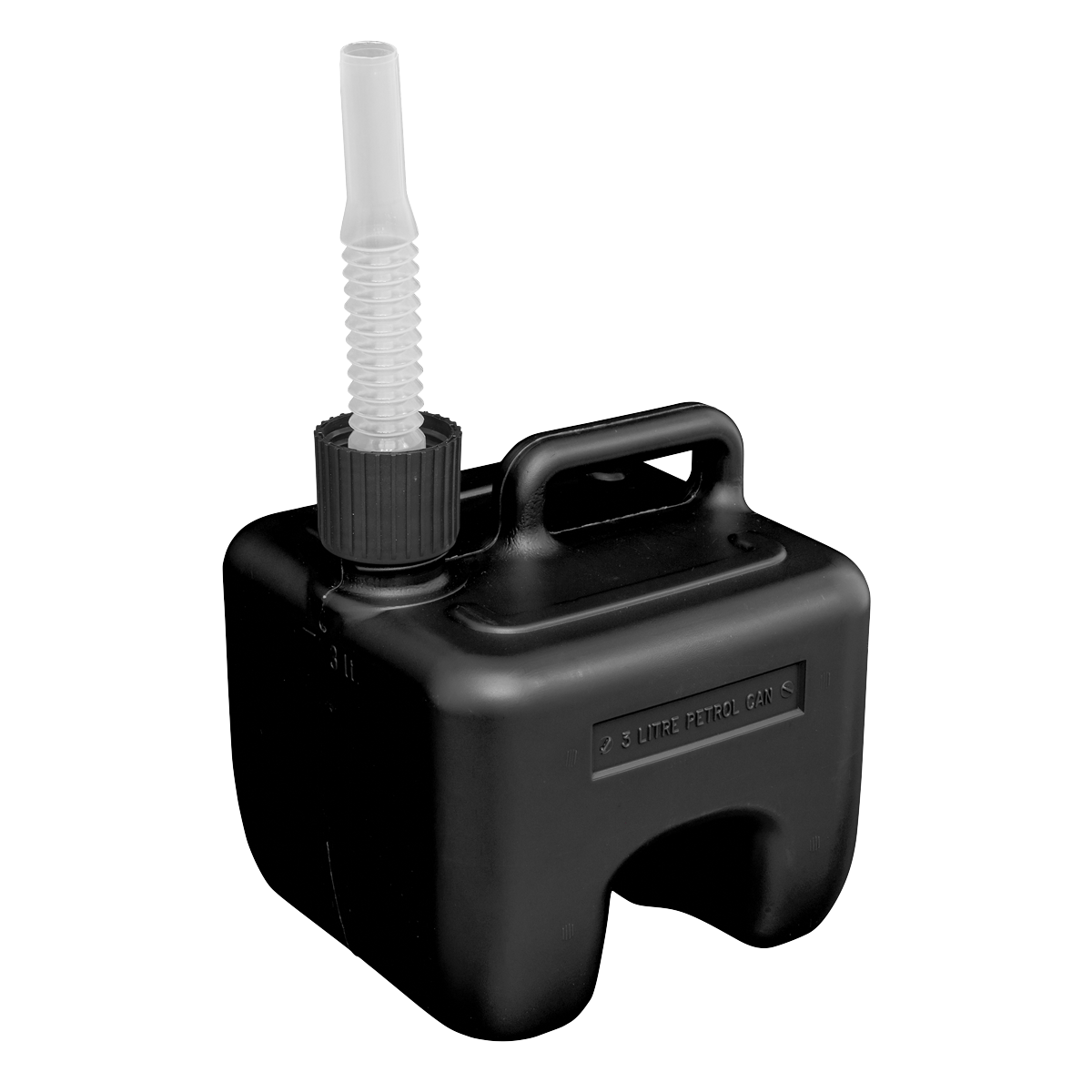 Sealey 3L Stackable Fuel Can - Black JC3B