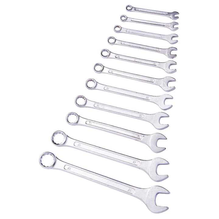 Amtech 11 piece combination spanner set with storage rack K0425