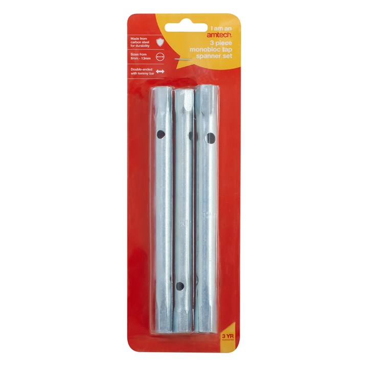 Amtech 3pcs Monobloc tap spanner set K1155