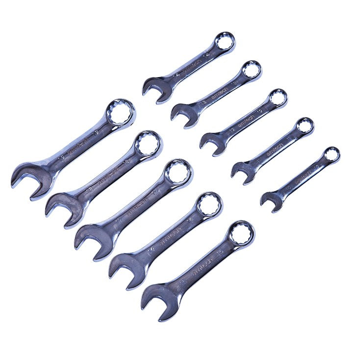 Amtech 10 piece stubby combination wrench set K2001