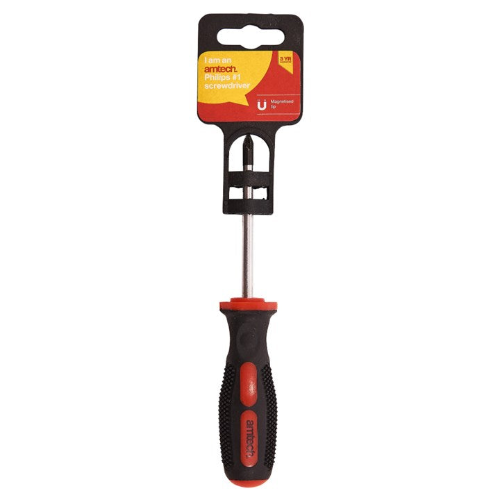 Amtech 75mm (3") No.1 Phillips drive screwdriver L0062