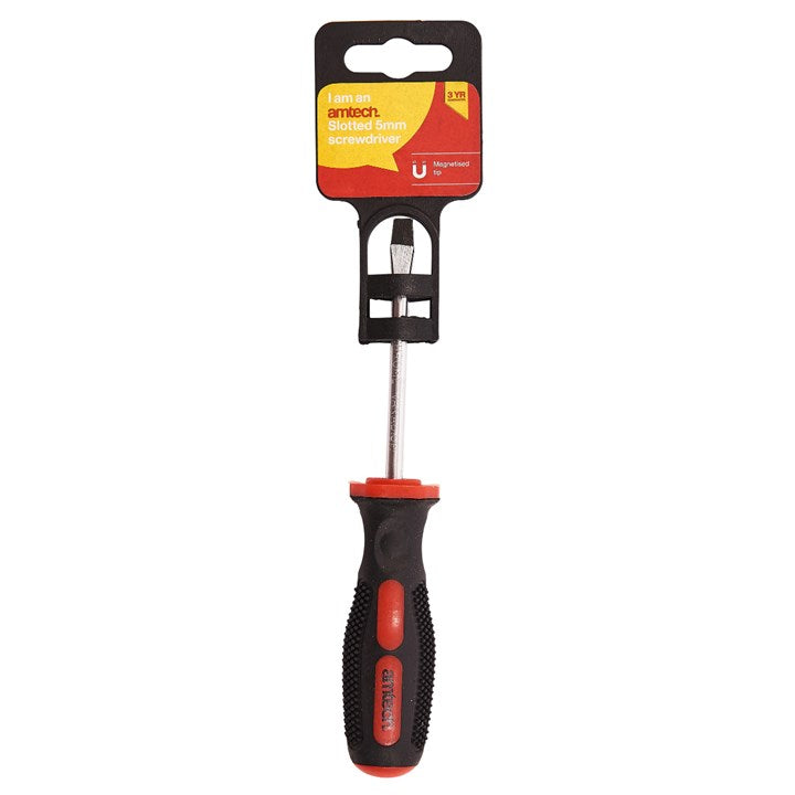Amtech 5mm x 75mm Slotted screwdriver L0065