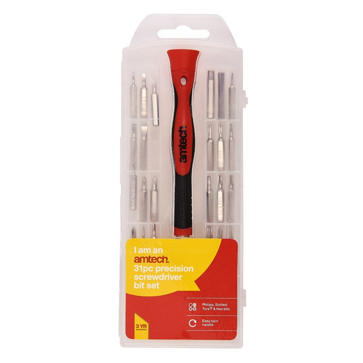 Amtech 41Piece precision screwdriver bit set L0535