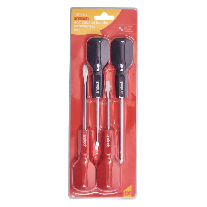 Amtech 4 Piece cabinet handle screwdriver set L0850