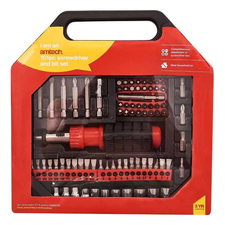 Amtech 101 Piece screwdriver and bit set L1350