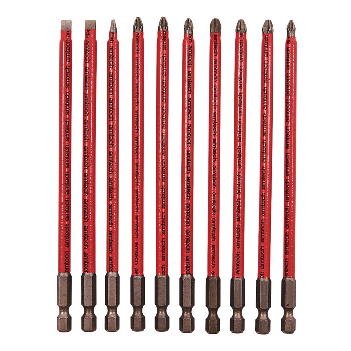 Amtech 10 Piece 150mm non-slip bit set L2380