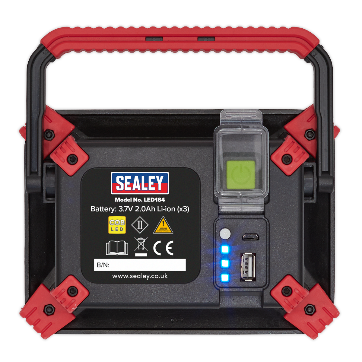 Sealey 20W COB LED Rechargeable Portable Floodlight & Power Bank LED184