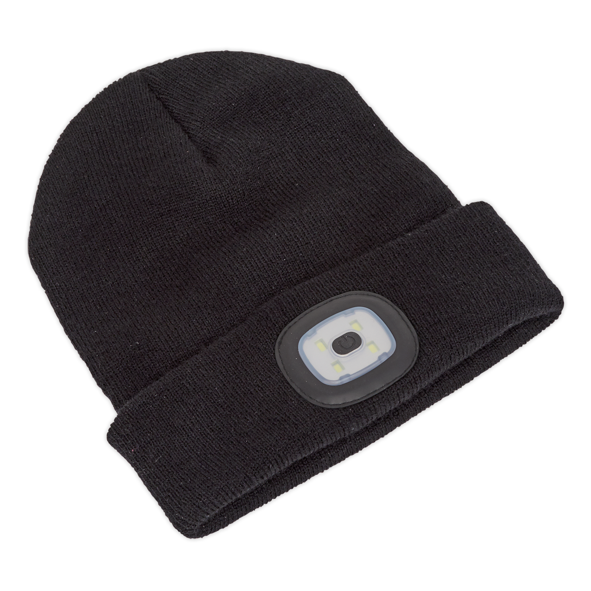 Sealey 4 SMD LED USB Rechargeable Beanie Hat LED185