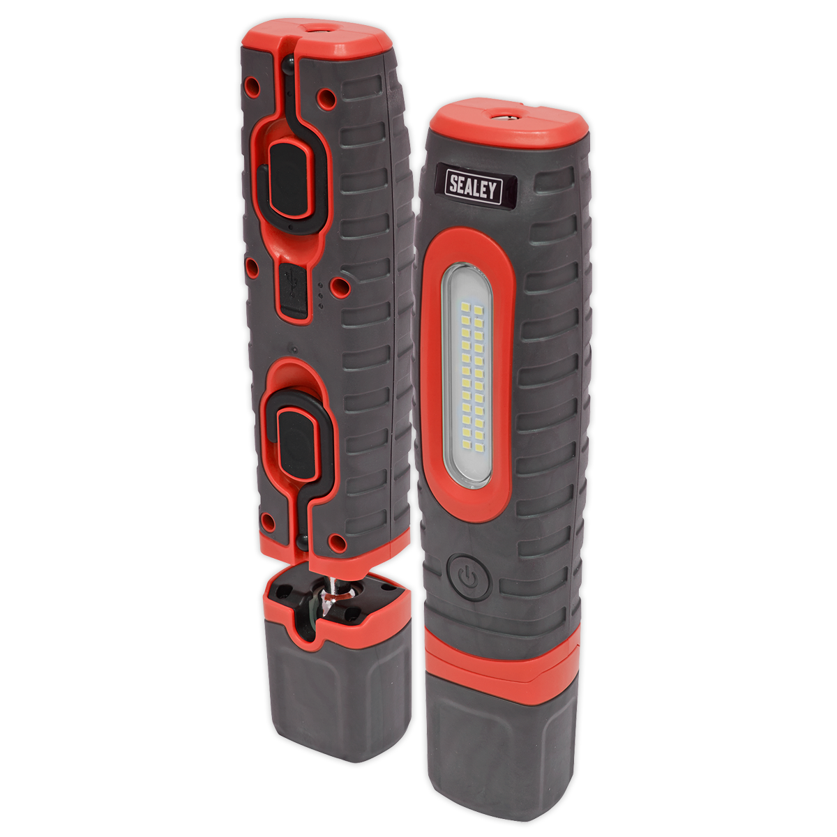 Sealey 360° 24 SMD & 3W SMD LED Rechargeable Inspection Light - Red LED3606R