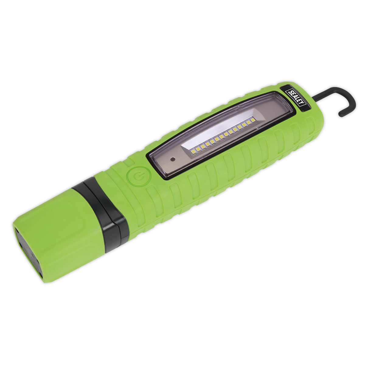 Sealey 360° 14 SMD LED & 3W SMD LED Hi-Vis Green Rechargeable Inspection Light LED360G