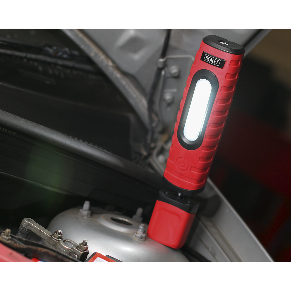 Sealey 360° 16 SMD & 3W SMD LED Rechargeable Inspection Light - Red LED360PLUSR