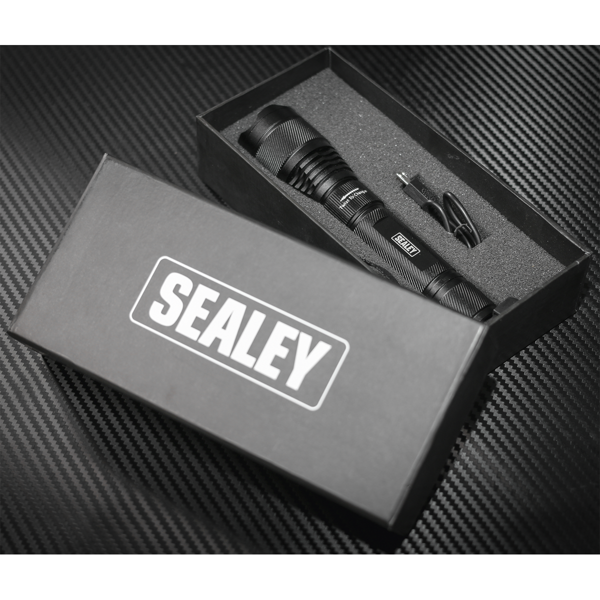 Sealey 10W CREE* XPL LED Rechargeable Aluminium Torch - Adjustable Focus LED449