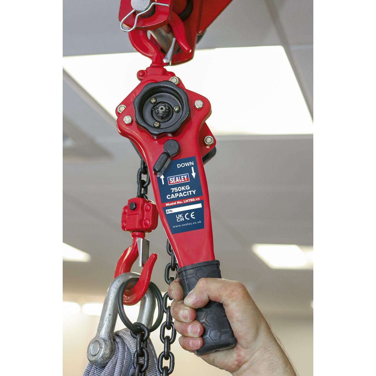 Sealey 750kg Capacity Steel Lever Hoist LH750