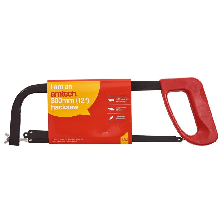 Amtech 300mm (12") Hacksaw with 3 blades M0650