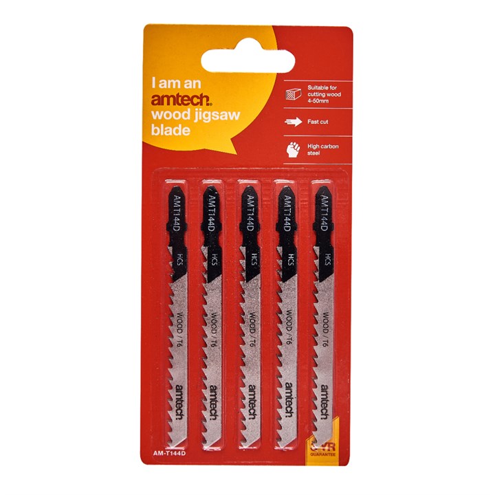 Amtech 5 Piece wood jigsaw blade set (AMT144 D) M1601