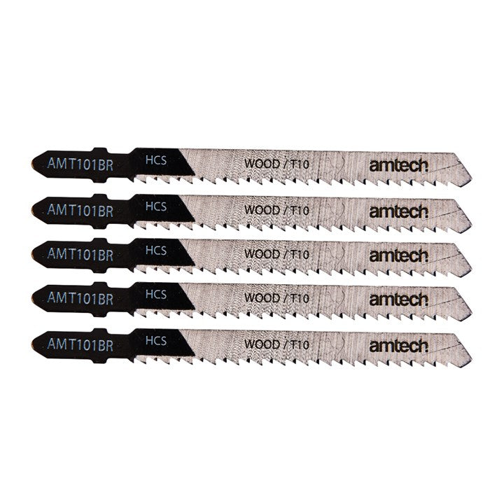 Amtech 5 Piece reverse cut wood jigsaw blade set (AMT101BR) M1603