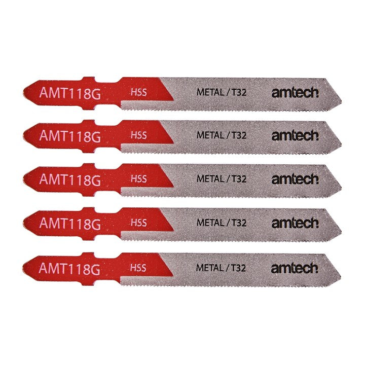 Amtech 5 Piece metal jigsaw blade set (AMT118G ) M1612