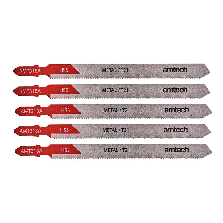 Amtech 5 Piece metal jigsaw blade set (AMT318A) M1613