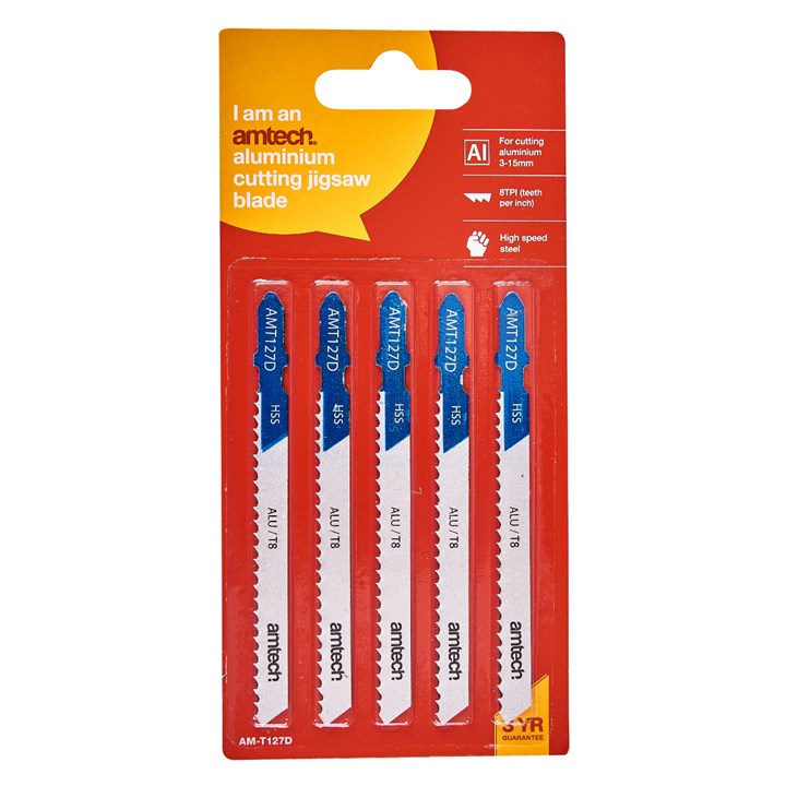 Amtech 5 Piece aluminium jigsaw blade set (AMT127D) M1618