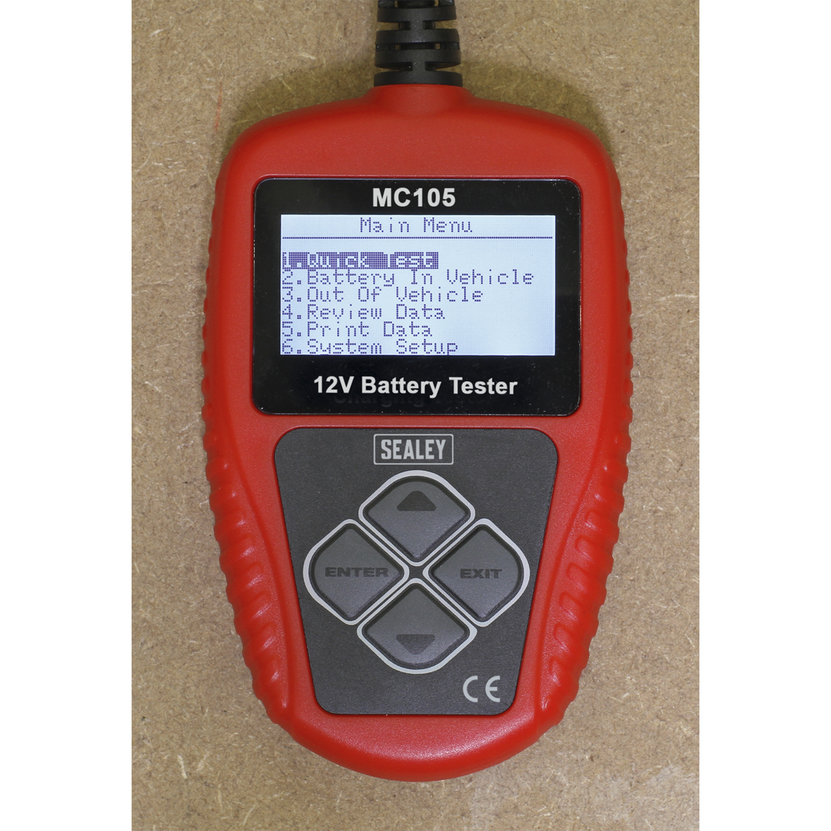Sealey 12V Motorcycle Digital Battery Tester MC105