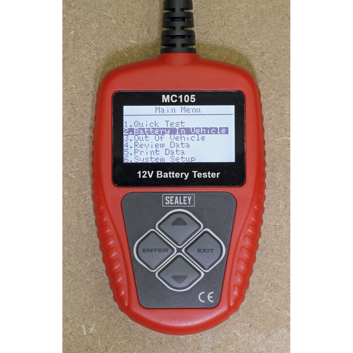 Sealey 12V Motorcycle Digital Battery Tester MC105