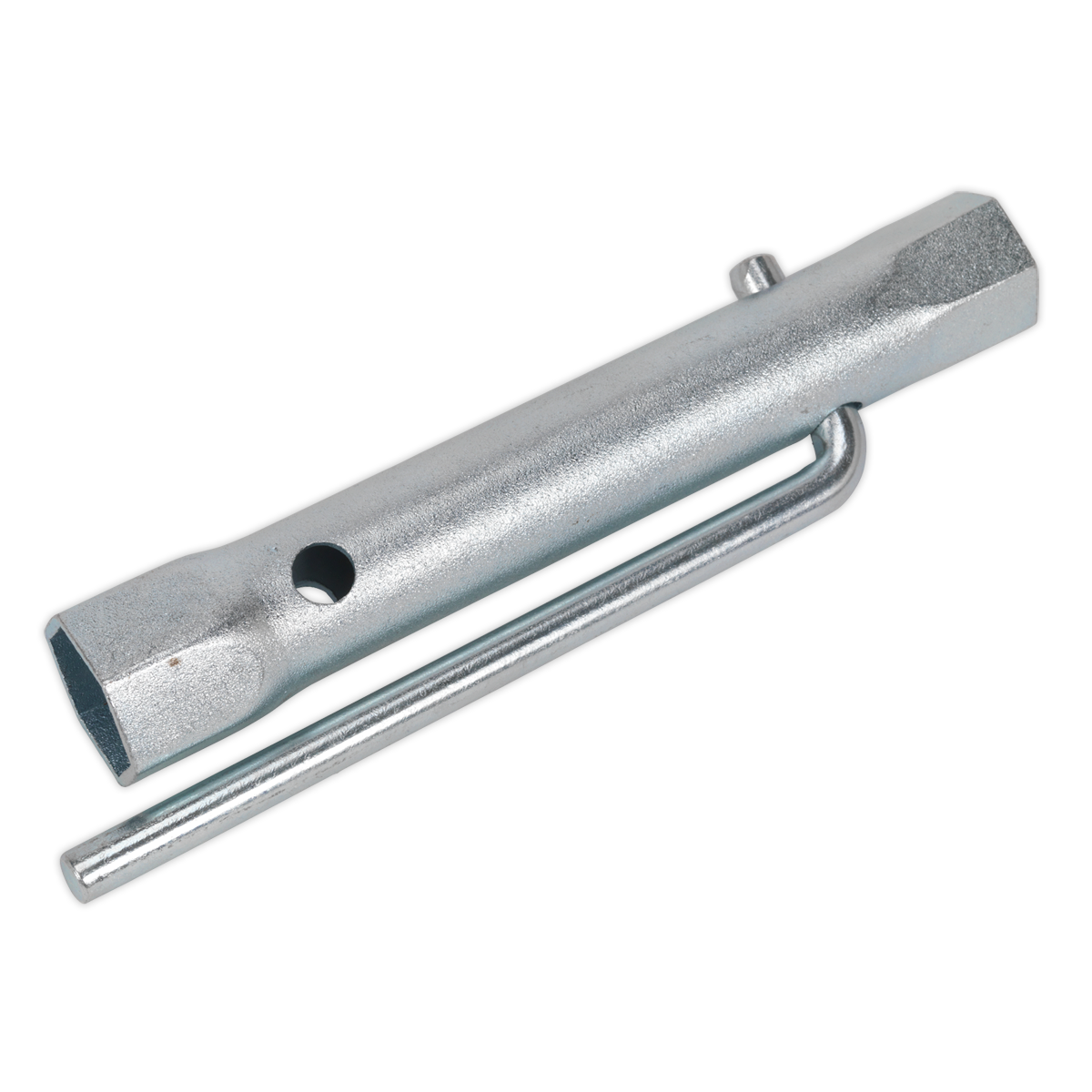 Sealey 17/21mm Double End Long Reach Spark Plug Box Spanner with L-Bar MS158