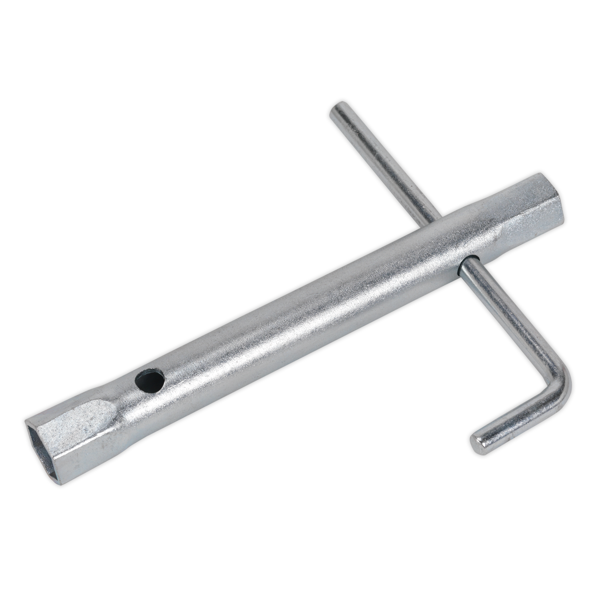 Sealey 14/16mm Double End Long Reach Spark Plug Box Spanner with L-Bar MS160