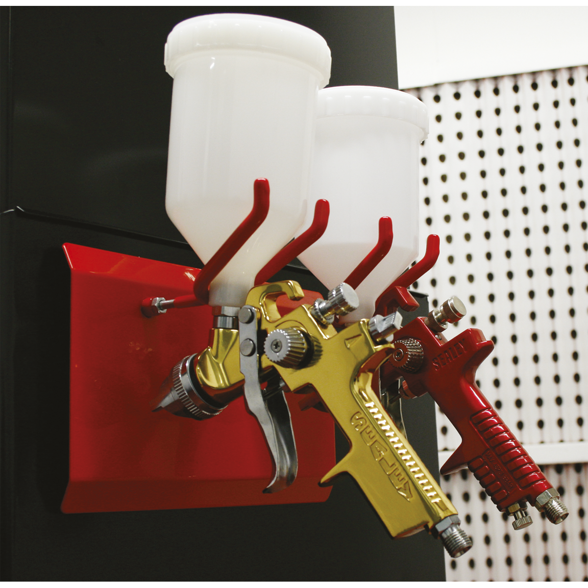 Sealey 2 Gun Magnetic Spray Gun Holder MSH02
