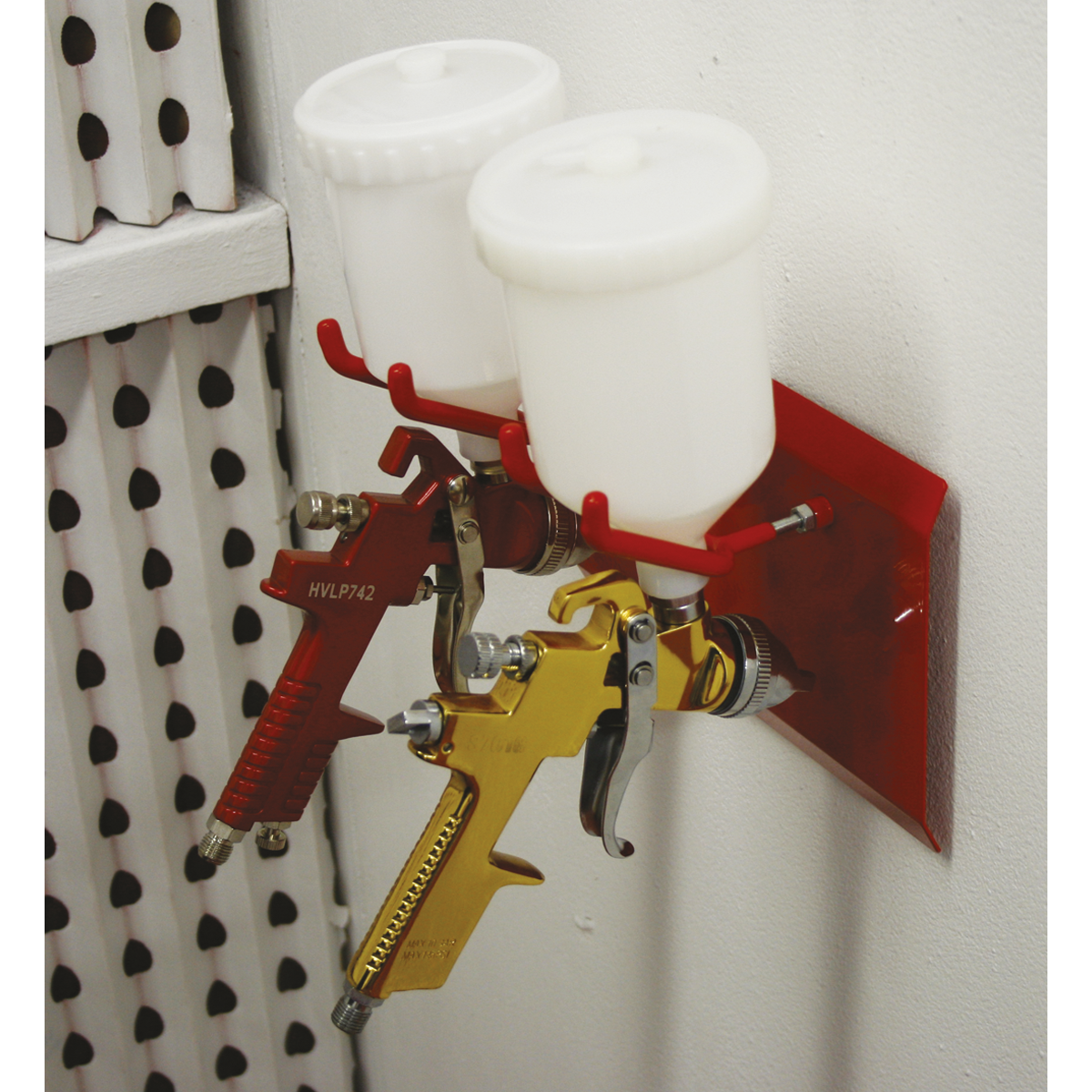Sealey 2 Gun Magnetic Spray Gun Holder MSH02