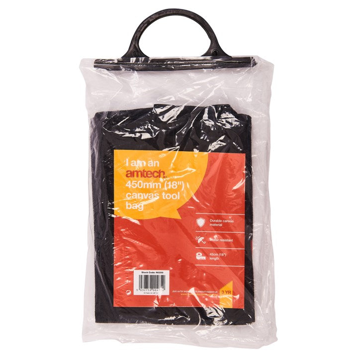 Amtech 450mm (18") Canvas tool bag N0200
