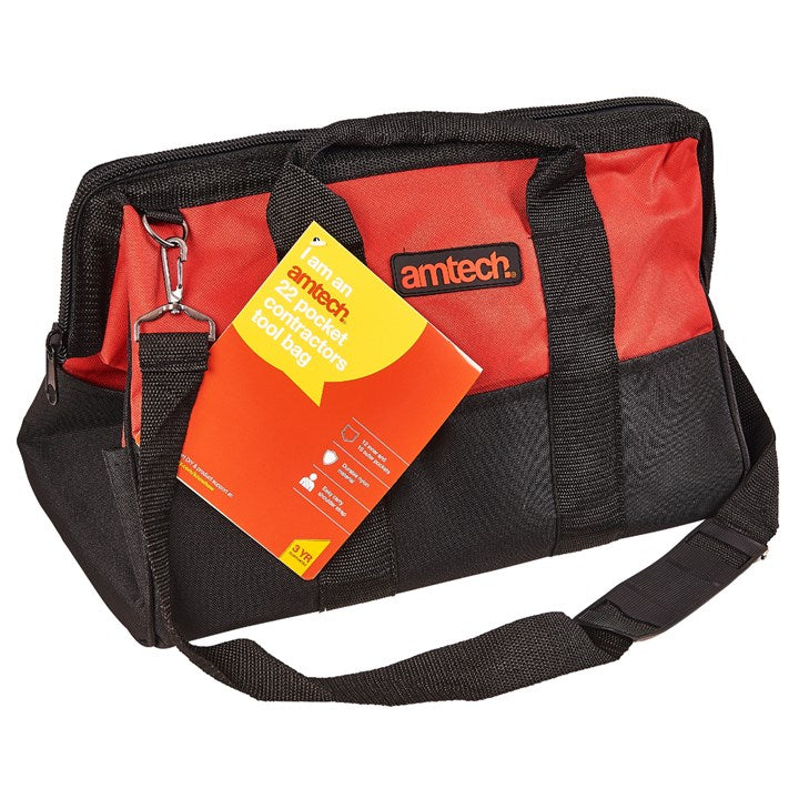 Amtech 22 Pocket contractor's tool bag N0550