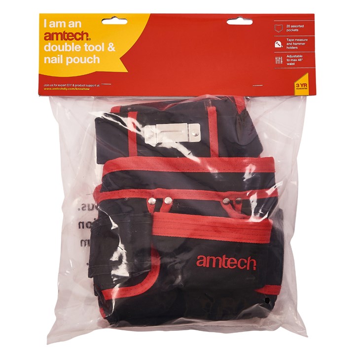 Amtech Double tool and nail pouch N0980