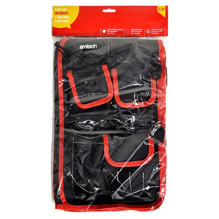 Amtech 7 Pocket tool vest N0990