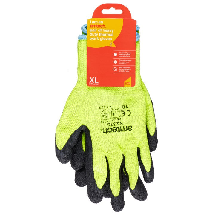 Amtech XL (Size 10) Heavy duty thermal work gloves N2375