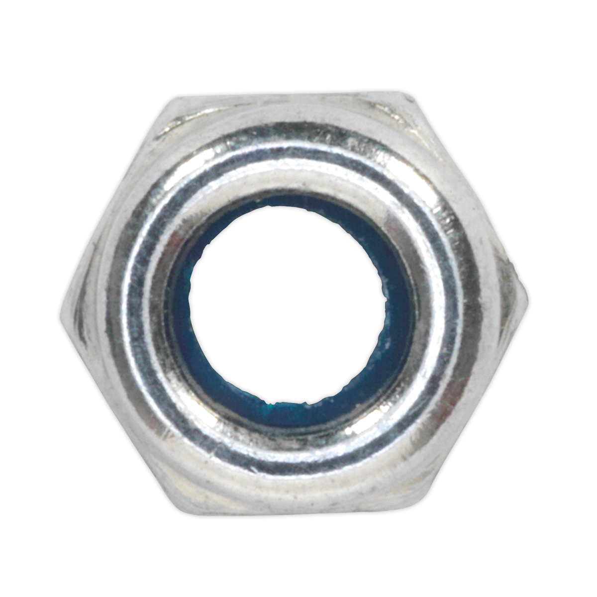 Sealey Zinc Plated Nylon Locknut DIN 982 - M4 - Pack of 100 NLN4