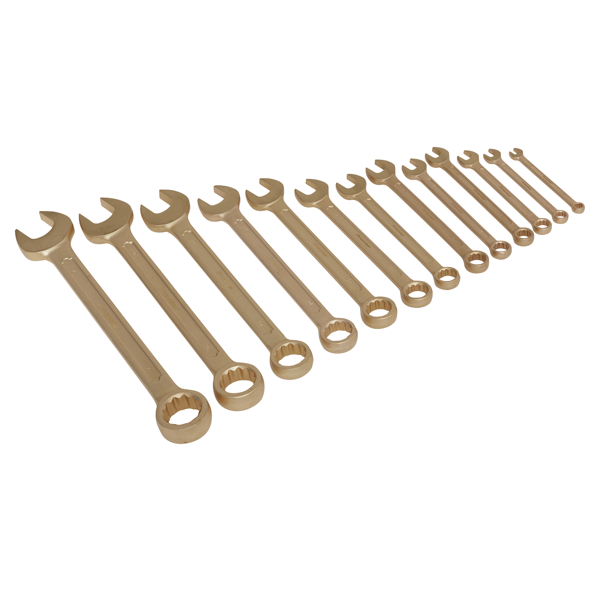 Sealey 13pc Combination Spanner Set - Non-Sparking NS001