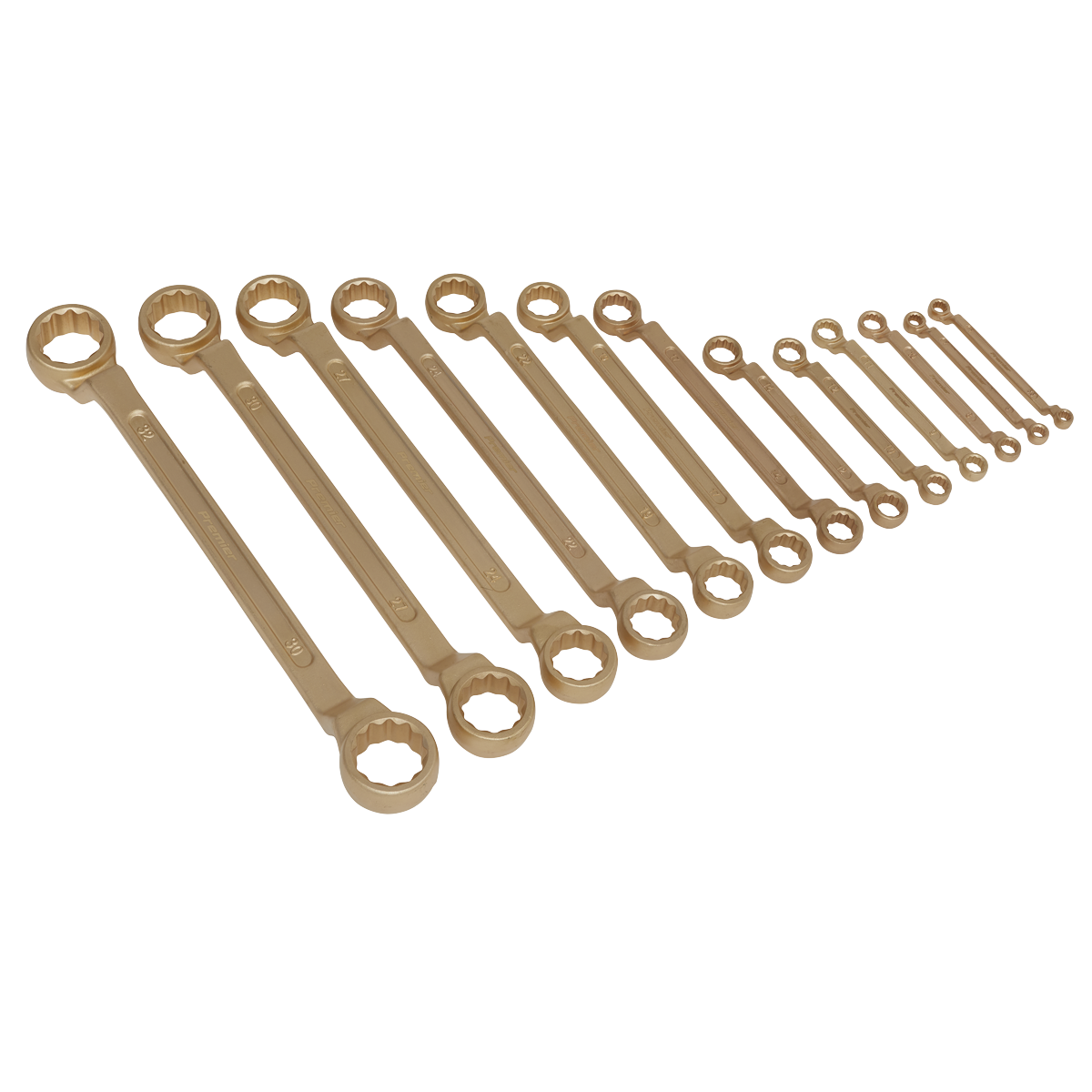 Sealey 13pc Combination Spanner Set - Non-Sparking NS016