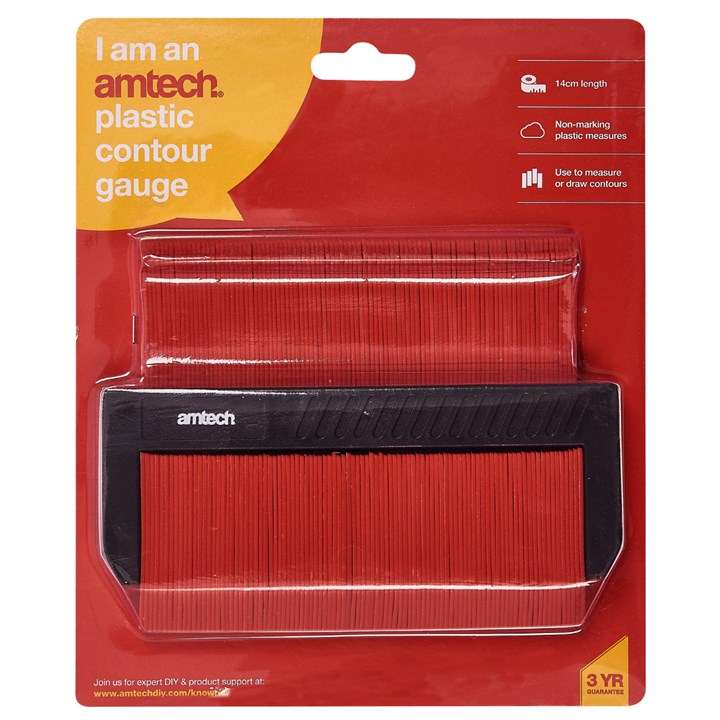 Amtech 140mm Plastic contour gauge P3205