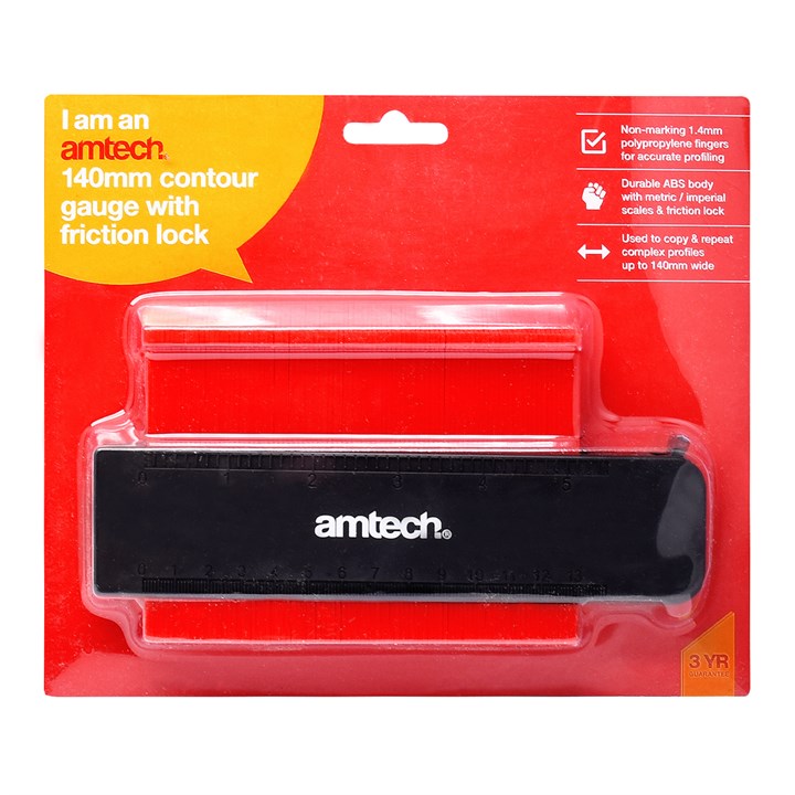 Amtech 140mm (5") Contour gauge with friction lock P3208