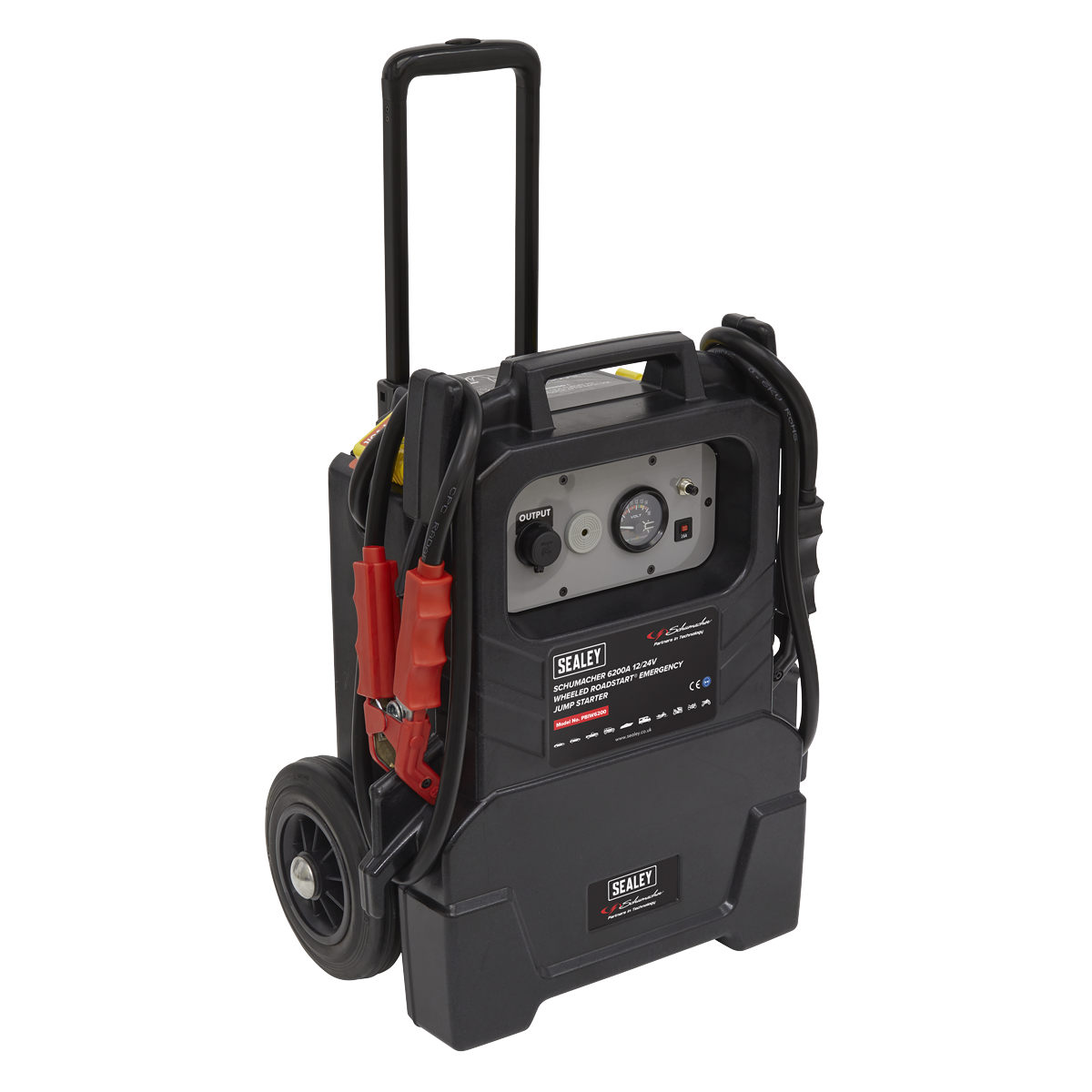 Sealey Schumacher® 1500hp 12/24V Wheeled RoadStart® Emergency Jump Starter PBIW6200
