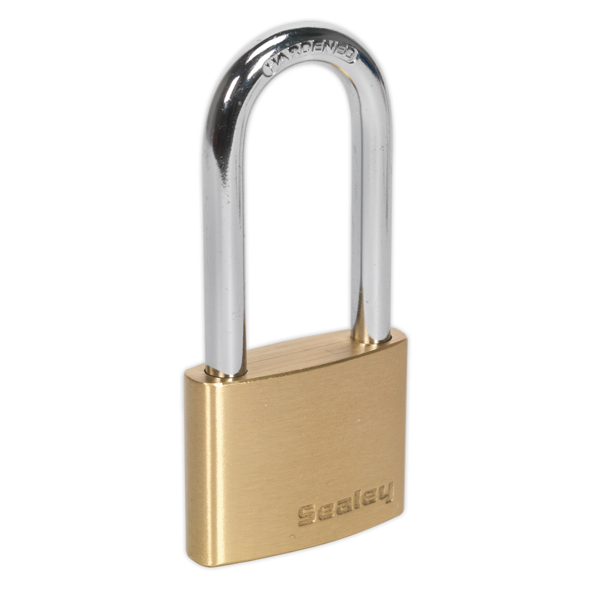Sealey 50mm Brass Body Long Shackle Padlock PL102L