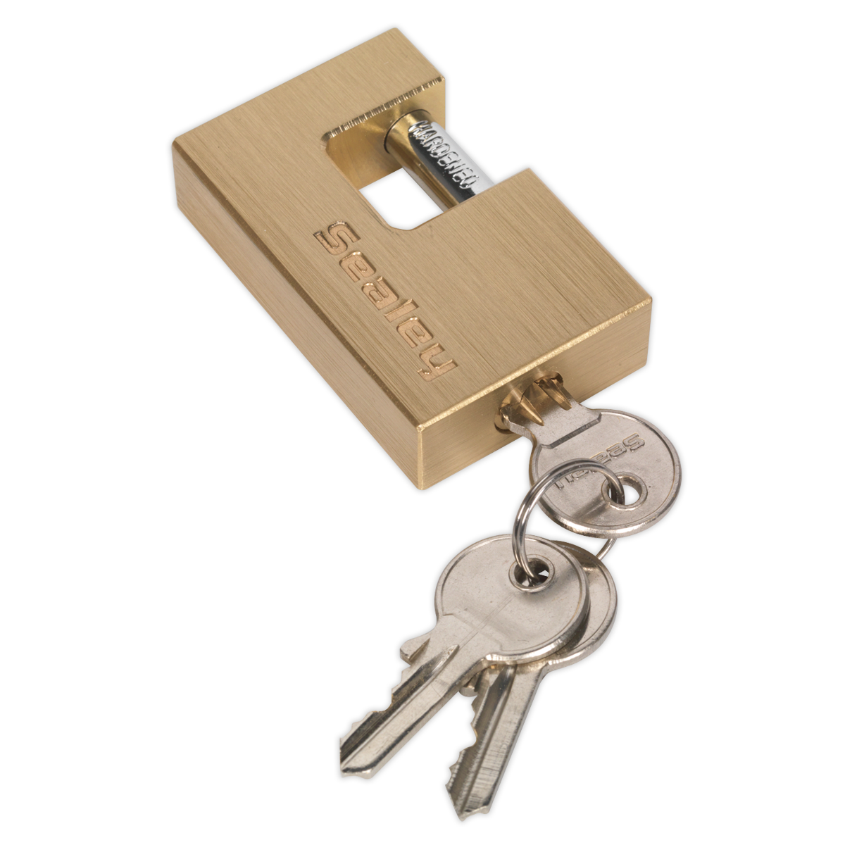 Sealey 60mm Brass Body Shutter Padlock PL108