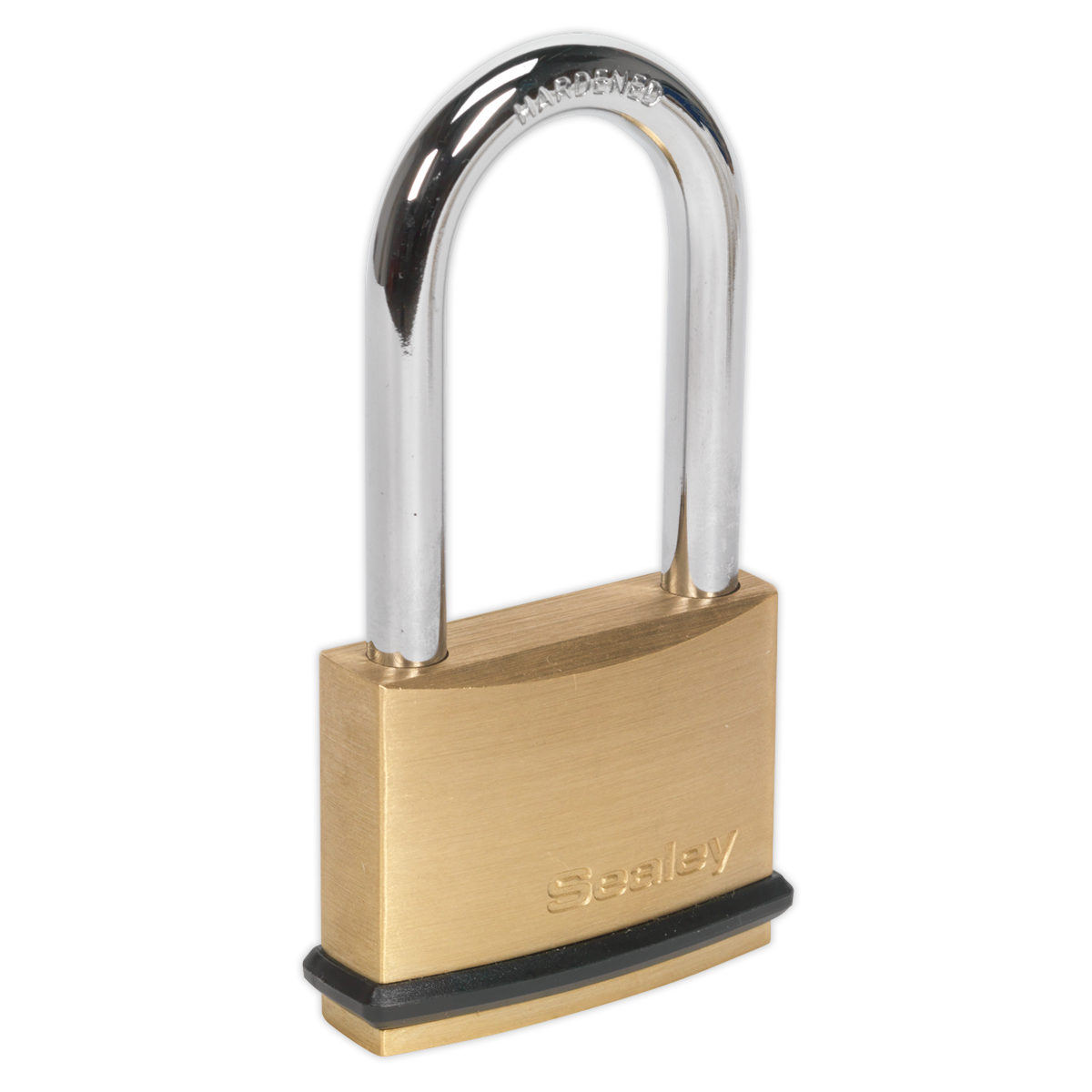 Sealey 50mm Brass Body Long Shackle Padlock PL202L